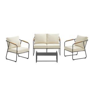 REN Selections Crandon 4-Piece Outdoor Patio Conversation Furniture Set
