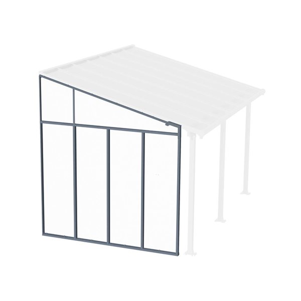 Canopia 10-ft H Grey Polycarbonate Patio Cover Sidewall