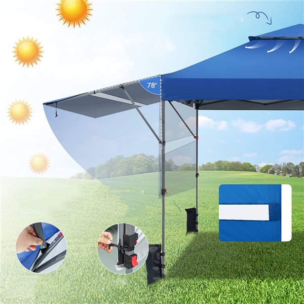 Blue pop up tent hotsell