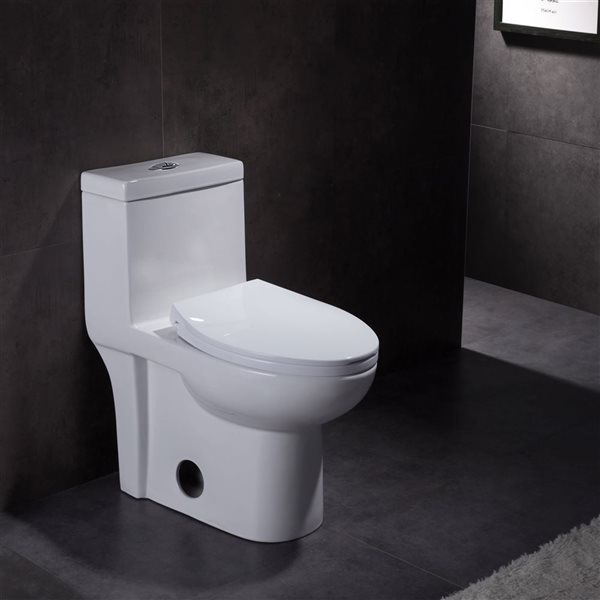 One Piece Toilet Hilton in White - Dual Flush - 4/6Lpf 1.1/1.6 Gpf