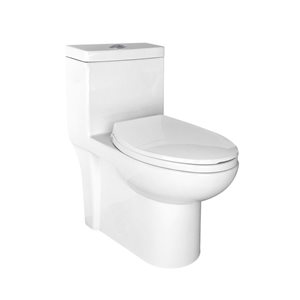 Toilette monobloc Hilton en blanc, double chasse, 4/6 Lpf 1,1/1,6 Gpf