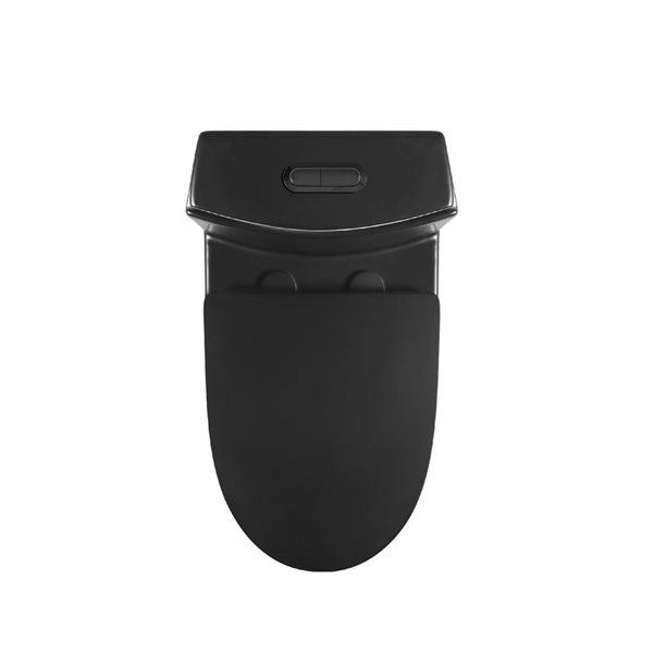 Toilette monobloc Abigail, double chasse, 4/6 Lpf 1,1/1,6 GPF, noir