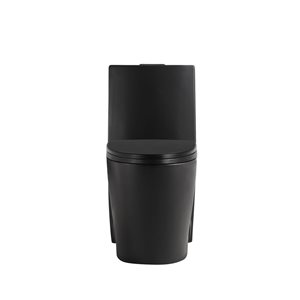 One Piece Toilet Abigail - Dual Flush - 4/6Lpf 1.1/1.6 GPF - Black