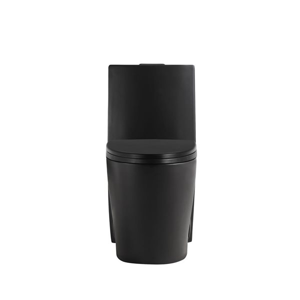 Toilette monobloc Abigail, double chasse, 4/6 Lpf 1,1/1,6 GPF, noir