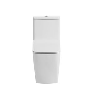 1-Piece Toilet Barcelona with Siphonic Jet flush Action All-in-one - 4L/6 LPF Dual Flushing - White