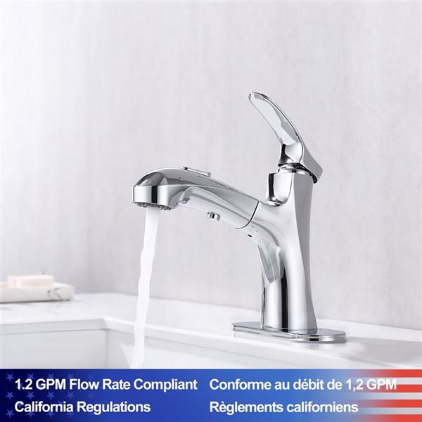 Rainlex 1-Handle Chrome Vessel Sink Bathroom Faucet