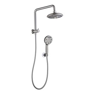 Rainlex Brushed Nickel Single-Handle Shower System with Handshower