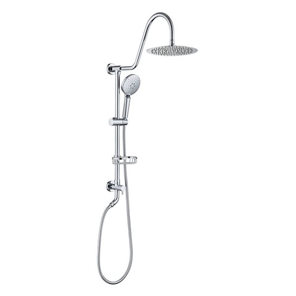 Rainlex Chrome Single-Handle Complete Shower System with Handshower