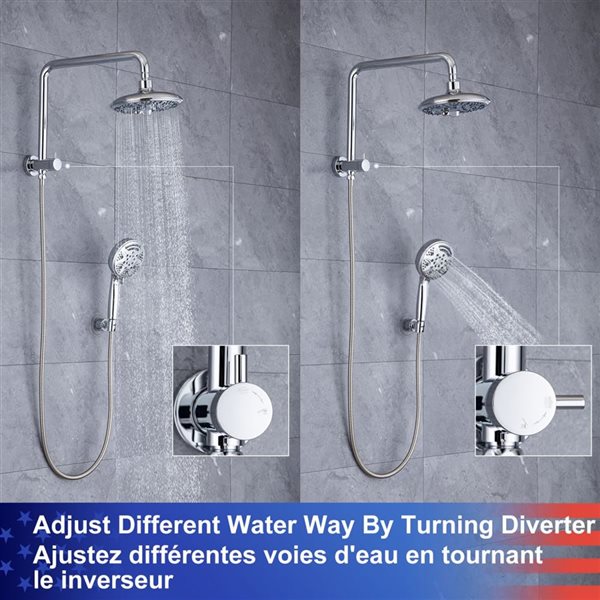 Rainlex Chrome Single-Handle Shower System with Handshower