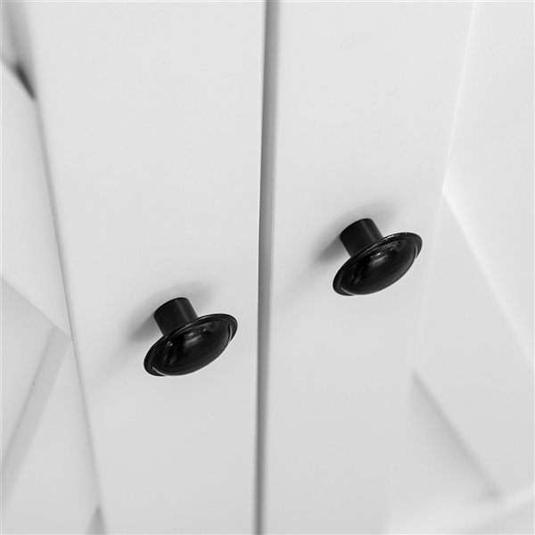 HomCom 30 W x 15.6 D x 70.9-in H White Composite Farmhouse Kitchen ...