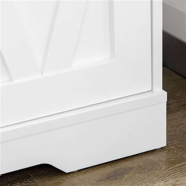 HomCom 30 W x 15.6 D x 70.9-in H White Composite Farmhouse Kitchen ...