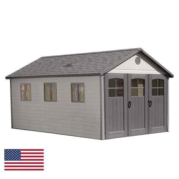 Lifetime 11 x 21-ft Brown Polycarbonate Outdoor Storage Shed