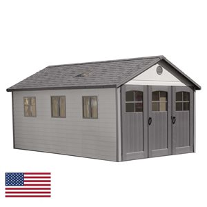 Lifetime 11 x 21-ft Brown Polycarbonate Outdoor Storage Shed