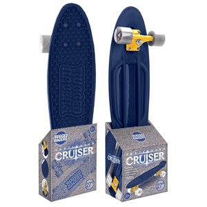 Rugged Racer 27-in Navy Plastic Skateboard Cruiser