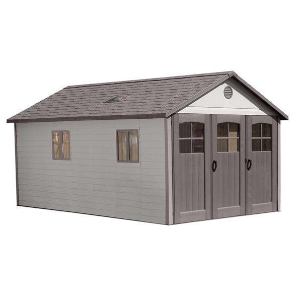 Lifetime 11 x 18.5-ft Brown Polycarbonate Outdoor Storage Shed