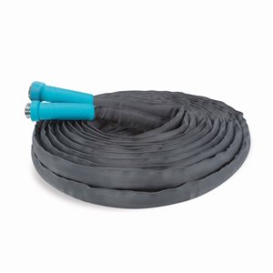 Boyau d'arrosage à gaine bleue Aqua Joe 50 pi x 5/8 po de Sun Joe à raccord en aluminium résistant