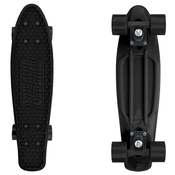 Rugged Racer 27-in Black Plastic Skateboard Cruiser