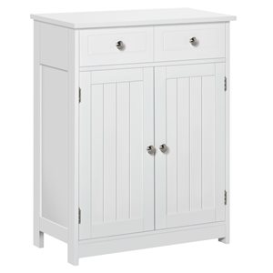 kleankin 2-door Bathroom Cabinet with Adjustable Shelf