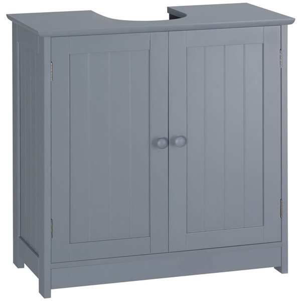 Meuble De Salle De Bain HOMCOM à Fixer Au Mur – 61x20x84 Cm, Blanc, 2 Portes, étagères Réglables - 7