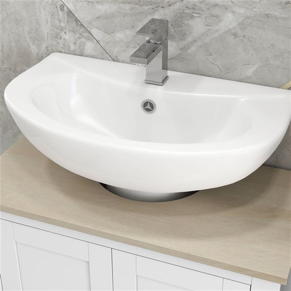 kleankin Bathroom Sink Cabinet - Under Sink Cabinet with Adjustable Shelf