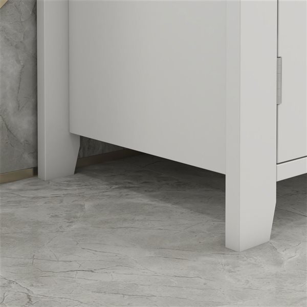 kleankin Bathroom Sink Cabinet - Under Sink Cabinet with Adjustable Shelf