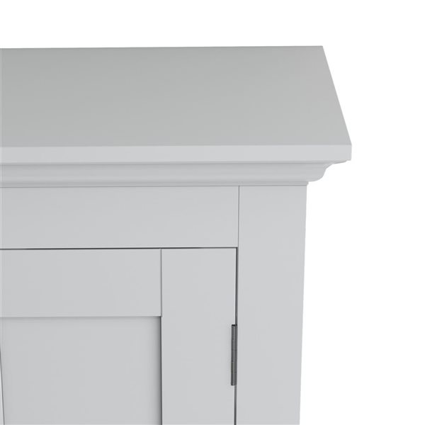 kleankin Bathroom Wall Cabinet Medicine Cabinet with Shelf - Gray