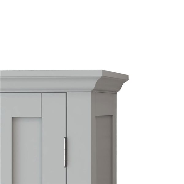 kleankin Tall Bathroom Storage Cabinet Linen Cabinet with Shelves