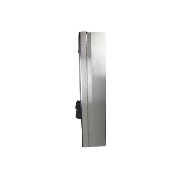 Retail Dispenser of Free Tampon and Sanitary Napkins with Push Button - Stainless Steel