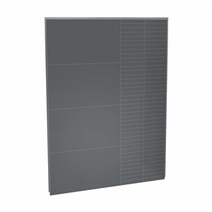 Maax Utile 60-in Erosion Charcoal Composite Direct-to-Stud Back Wall