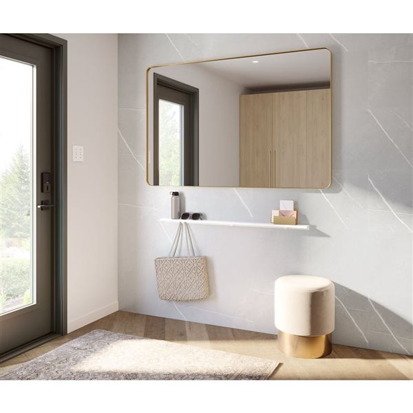 Maax Manhattan 45-in Matte White Bathroom Shelf