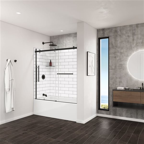 Maax Utile Metro Tux Composite Direct-to-Stud Three-Piece Tub Wall Kit