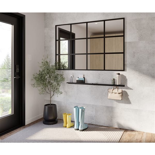 Maax Manhattan 45-in Matte Black Bathroom Shelf