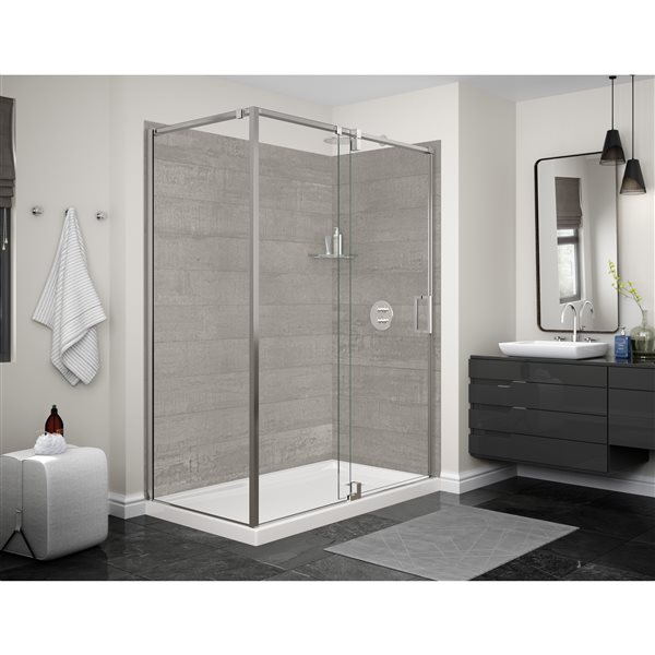 Maax Utile 60-in Factory Rough Vapor Composite Direct-to-Stud Back Wall