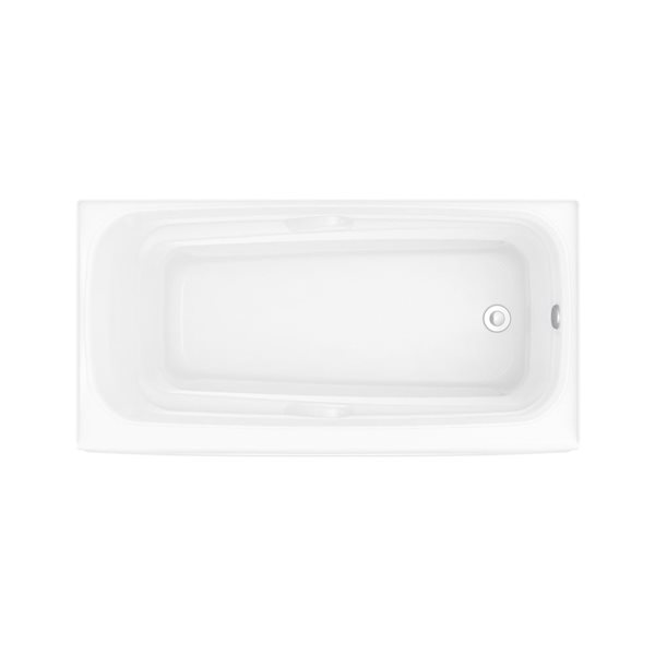 Maax Corinthia II 60 x 30-in White Acrylic Alcove Right-Hand Drain Bathtub