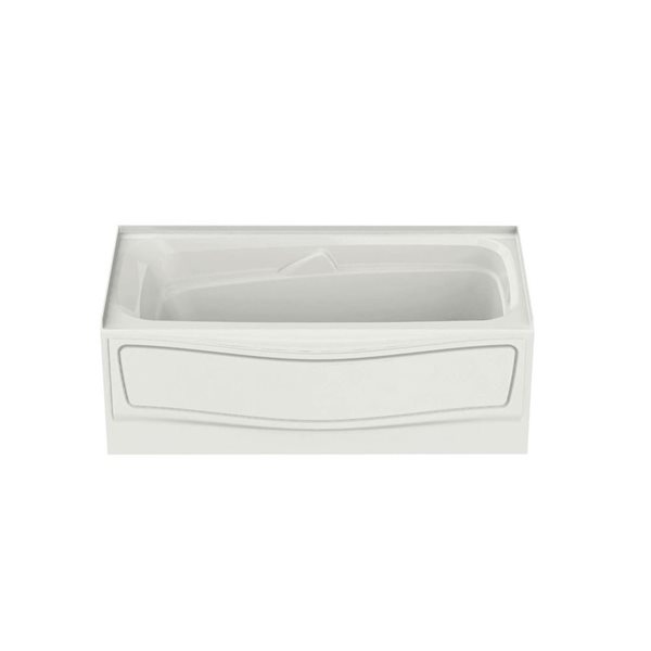 Maax Corinthia II 60 x 30-in White Acrylic Alcove Right-Hand Drain Bathtub