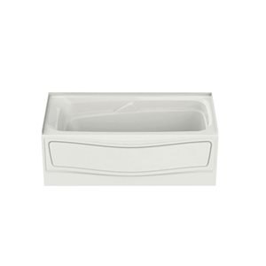 Maax Corinthia II 60 x 30-in White Acrylic Alcove Right-Hand Drain Bathtub