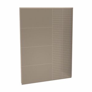 Maax Utile 60-in Erosion Taupe Composite Direct-to-Stud Back Wall