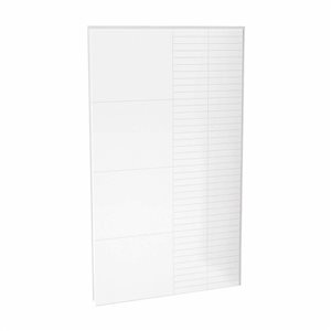 Maax Utile 48-in Erosion Bora White Composite Direct-to-Stud Back Wall