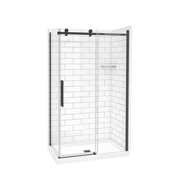 Maax Utile 48-in Metro Tux Composite Direct-to-Stud Back Wall