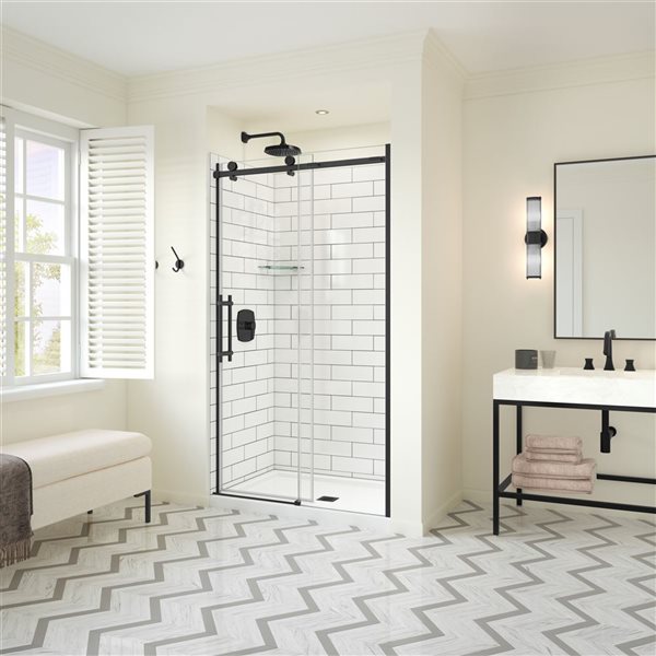 Maax Utile 48-in Metro Tux Composite Direct-to-Stud Back Wall
