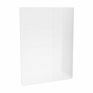 Maax Utile 60-in Erosion Bora White Composite Direct-to-Stud Back Wall