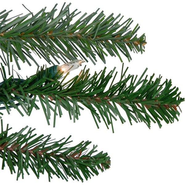 Northlight Real Touch 9-ft x 14-in Pre-Lit Grande Spruce Artificial Christmas Garland with Clear Lights