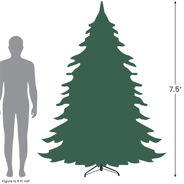 Northlight 7.5-ft Pre-Lit Full Northern Pine Artificial Christmas Tree with Clear Lights