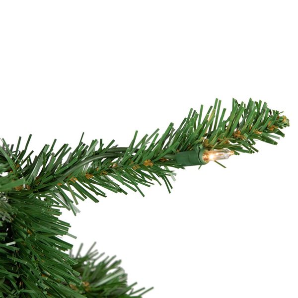 Northlight 6.5-ft Pre-Lit White River Fir Pencil Artificial Christmas Tree with Clear Lights