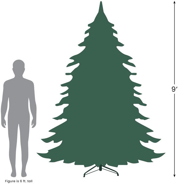 Northlight Real Touch 9-ft Pre-Lit Slim Nordmann Fir Artificial Christmas Tree with Warm Clear LED Lights