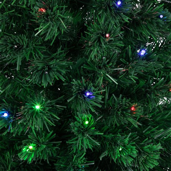 Northlight 6-ft Pre-Lit LED Fiber Optic Color Changing Christmas Tree with Star Tree Topper