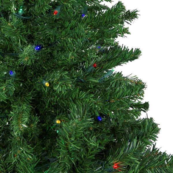 Northlight 4-ft Pre-Lit Mixed Classic Pine Medium Artificial Christmas Tree with Multi LED Lights