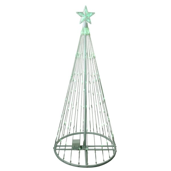 Northlight 4-ft Green LED Lighted Christmas Tree Show Cone Outdoor Decoration