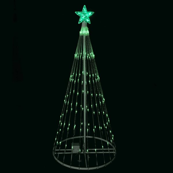 Northlight 4-ft Green LED Lighted Christmas Tree Show Cone Outdoor Decoration