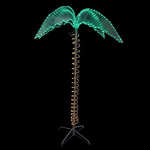 Northlight 4.5-ft Green and Tan LED Palm Tree Rope Light Outdoor Decoration